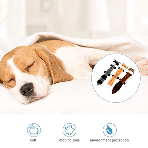 BESPORTBLE 3Pcs Plush Dog Toy Squeaky Brinquedos Do Cão Duráveis Brinquedos de Pelúcia para O Cão