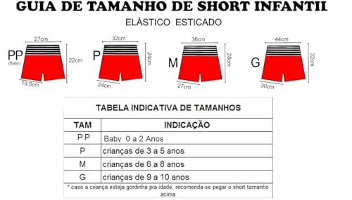 Calção Short Muay Thai Kickboxing Kids Infantil Fight Brasil (G, Rosa/Branco)