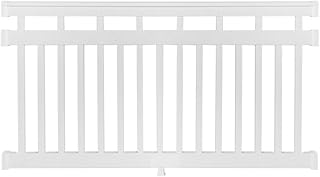 Weatherables Cheshire Porch and Deck Railing Kit – Vinyl Railing Kit for...