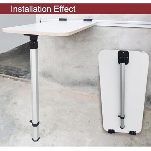 Pieds de table pliables ajustables pour caravane et bateau