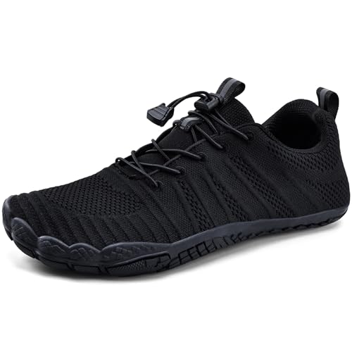 Image of WateLves Water Shoes Men Women Barefoot Beach Aqua Socks Wide Swim Outdoor Walking Breathable Anti Slip Pool Shoes for Hiking Kayaking Diving Surfing (A-Black, 38)