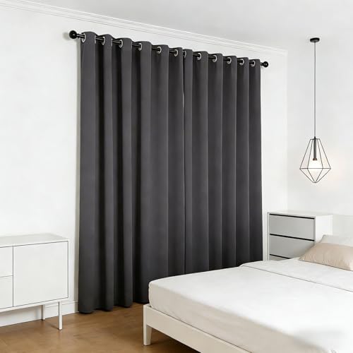 Rideau occultant à œillets design moderne grand format isolant thermique - 2