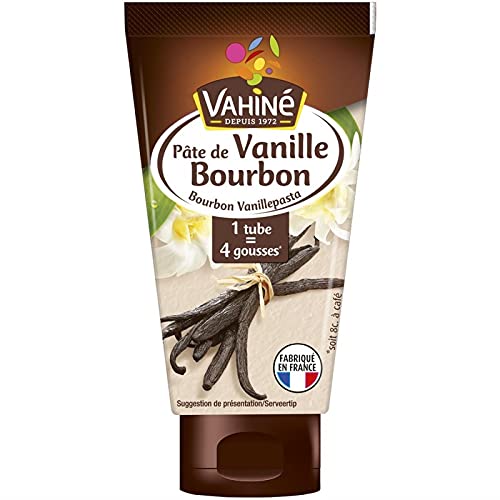 Vahine – Tubo de pasta de vainilla Bourbon 50 g – El aroma para tus postres – Especias dulces – Paquete de 3