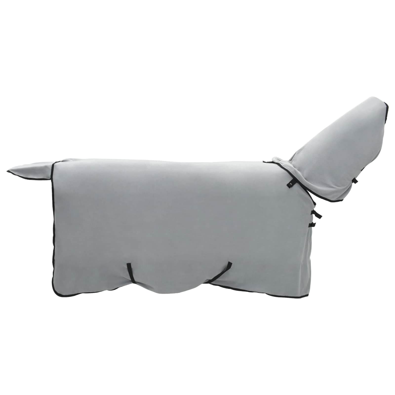 Manta para caballos gris claro y rosa, 115 cm, poliéster, transpirable, ligera, para entrenamiento, establo y transporte, sin cubierta para el cuello, color gris claro