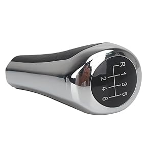 Blacoh Schaltknauf Chrom Matte Kohlefaser 6-Gang