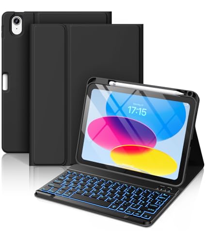 Vobafe Keyboard Case for iPad A16 11th Generation 11 inch/10th Gen 10.9