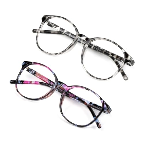 Image of VisionGlobal Blue Light Blocking Glasses, Lightweight Oval Frame, Computer Glasses for Gaming, Office, TV