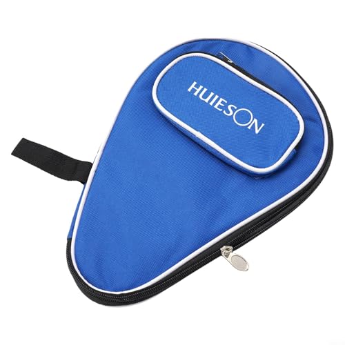 Oniissy Funda profesional para raqueta de tenis de mesa para almacenamiento de paletas de ping pong, tela Oxford con forro de esponja, compatible con tamaño estándar, color negro/azul (azul)