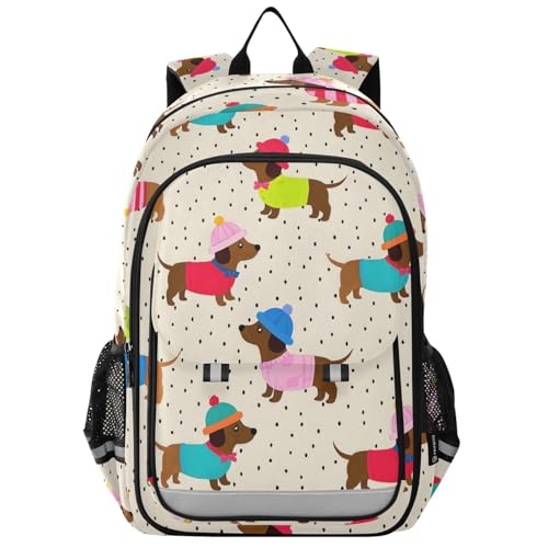 Sac à dos pour ordinateur portable enfants protège le matériel avec style teckel