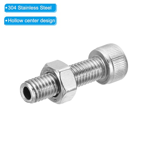 PATIKIL M8x30mm 304 Stainless Steel Hollow Bolt - Image 4