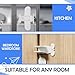 4 Pack Sliding Door Lock for Child & Pet Safety, No Tools Installation, Adhesive Security Locks for Glass Doors, Windows & Closets, Baby Proofing, White