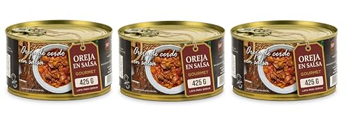 POLGRI Oreja de Cerdo en Salsa 425 g x 3 Unidades
