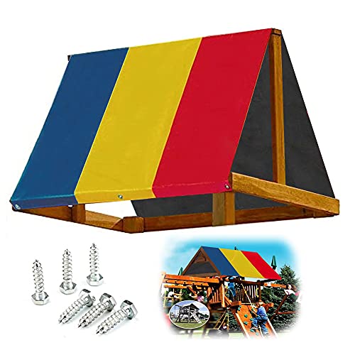 89"×52" Swing Set Replacement Tarp Backyard Wood Playset Swing Set