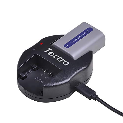 Tectra 2Pcs Np-Fp50 Battery + Usb Dual Charger For Sony Np-Fp30 Np-Fp60 Np-Fp70 Dcr-Dvd103 Dcr-Dvd105 Dcr-Dvd203 Dcr-Dvd205 Dcr-Dvd305 Dcr-Dvd92 Dcr-Hc20 Dcr-Hc21 Dcr-Hc26 Handycams #TOP2