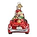 Old World Christmas Santa in Antique Car Glass Blown Ornament for Christmas Tree, Handcrafted Holiday Decoration, Santa Collection