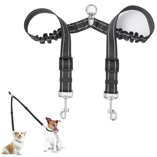 Lechisenop Doppelleine für 2 Hunde QXS00448-XXL