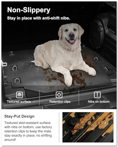 Image of Kiwi Master Cargo Mat for 2018-2026 Jeep Wrangler JL 4-Door (Non 4xe)
