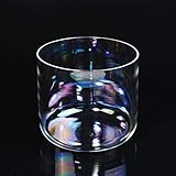 Material: El cuenco de canto de cristal está hecho de 99.99% de cuarzo natural puro. La base del tazón de goma se puede colocar en el recipiente. La nueva herramienta de varita de cristal está hecha de cuarzo, y el sonido es más efectivo que la gamuza o el plástico.
