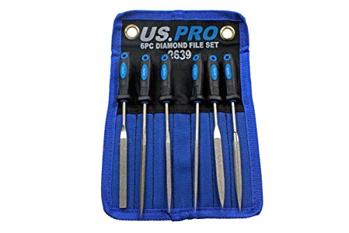 Lot de fichiers diamant US Pro 175 mm pour restaurer vos objets et outils