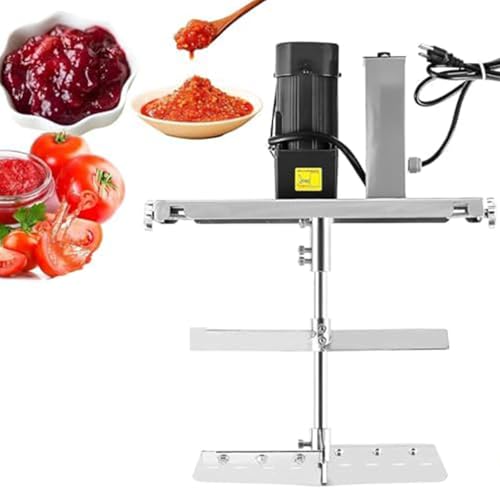 ZenSeFarin Mezclador Eléctrico Comercial Alimentos con Soporte Acero Inoxidable,Eje Mezcla Doble Capa Y Raspador,Velocidad Ajustable para Condimentos Olla Caliente,Sopa Y Preparación Salsa 145L