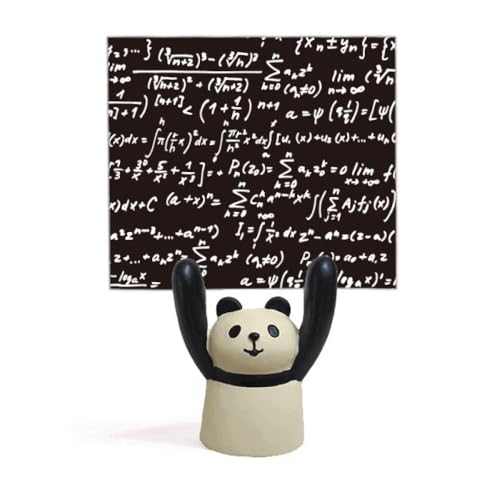 Porte-mémo panda avec formules de calcul pour bureau
