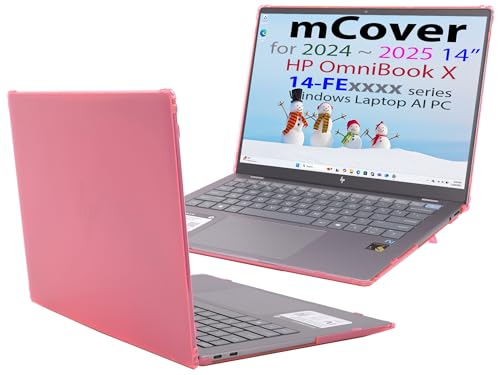 Protection HP OmniBook X 14 rose pour travailler au café en toute sécurité
