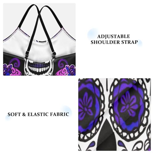 Girl Bathing Suits 3-10 Y Beach Apparel, Sugar Skulls3