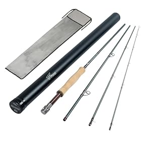 8Fans Fliegenfischrute 4-teilige PacBay Angelrute