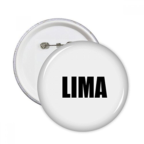 Pins Lima Pérou badge XXL multicolore idéal pour votre sac à dos