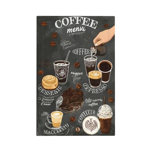 Decorative Light Switch Cover Plate Retro Coffee Cup Bean 1 Gang No Device Single Blank Outlet Covers Wall Plate Cover Switchplate Electrical Faceplate for Coffee Bar Decor