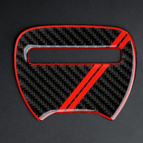 Image of Steering Wheel Cover Decals for 2014-2023 Dodge Durango Accessories Interior Stickers, Red
