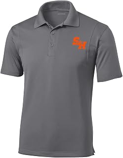 NCAA Men's Prime Athletic Logo Micro Pique Polo with Self Collar