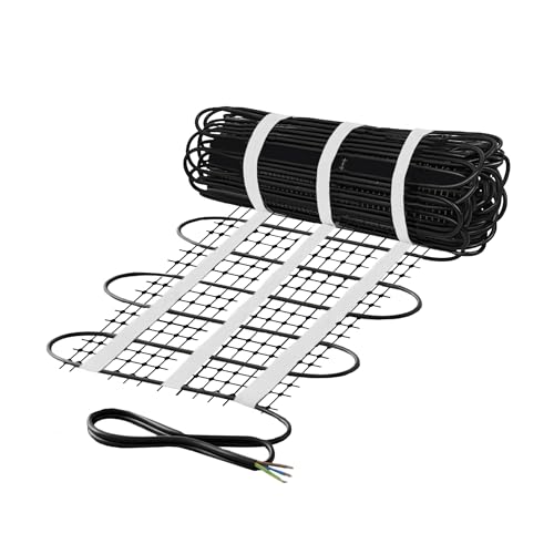 Mi-Heat Freiflächenheizung 8m² 300W/m² für Gussasphalt, Pflaster & Beton – Elektro-Heizmatte verhindert Glatteisbildung – Premium Rampenheizung & Einfahrtheizung zur effizienten Schneeschmelze