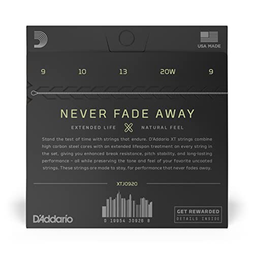 D’Addario Cordes XT pour banjo XTJ0920, acier plaqué nickel, Light, 09-20 - Les Beatles, Paul McCartney, John Lennon, RIngo Starr, George Harrison D'Addario Cordes XT pour banjo XTJ0920, acier plaqué nickel, Light, 09-20 – Image 4
