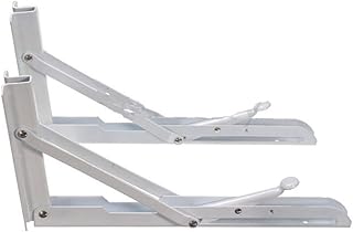 DOITOOL Spring Loaded Bracket 2Pcs Shelf Bracket Practical Mounted Durable Wall Mounted Bracket Triangle Shelf Bracket for Office Home Shelves Wall Mounted