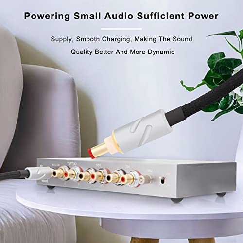 Monosaudio Cable HiFi Audio DC 2.5mm/2.1mm 1M miniatura 2