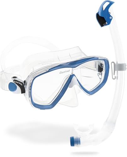 Set de Máscara y Tubo de Snorkel para Adultos Cressi - Máscara Mono-Lente Suave + Tubo de Snorkel Seal Dry - Hecho en Italia miniatura 2