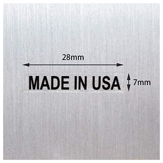 1000 Made in USA Ultra Clear Adhesive Stickers Labels