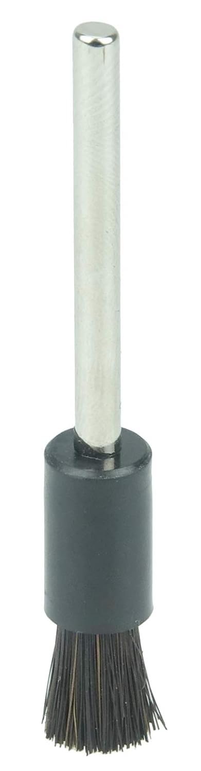Weiler 26133 5/16" Miniature End Brush, Stiff Hair Fill, 1/8" Stem, Made in the USA (Pack of 144)