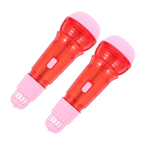 INOOMP 2個子供用エコーマイクロフォン玩具 幼児教育向け音楽楽器 プラス