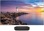 Hisense 120" 4K Ultra HD Laser TV Bundle HDR Smart DLP Technology Short-Throw Laser Projector with Screen (120L5F) Black