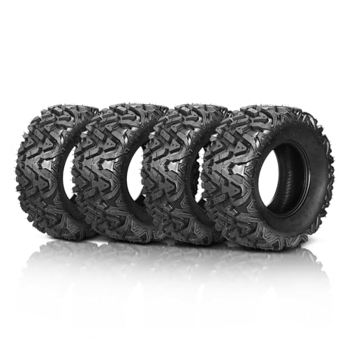 BONNLO ATV UTV Tires 27x9-12 Front& 27x11-12 Rear, Set of 4,