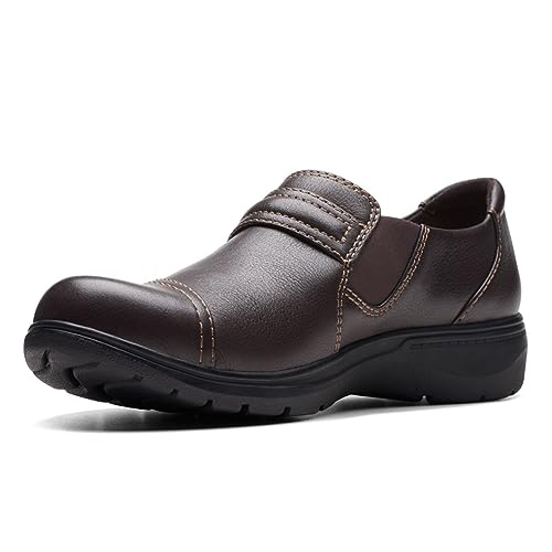 Clarks Clarks Brown's Carleigh Pearl Loafer, Dark Brown Leather, 8.5 Medium US