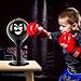 Xoeryoy Desktop Punching Bag with Strong Suction Cup and Pump Portable Desk Speed Bag with Evil Smile Stress Relief Boxing for Office Worker Adults Kids Black