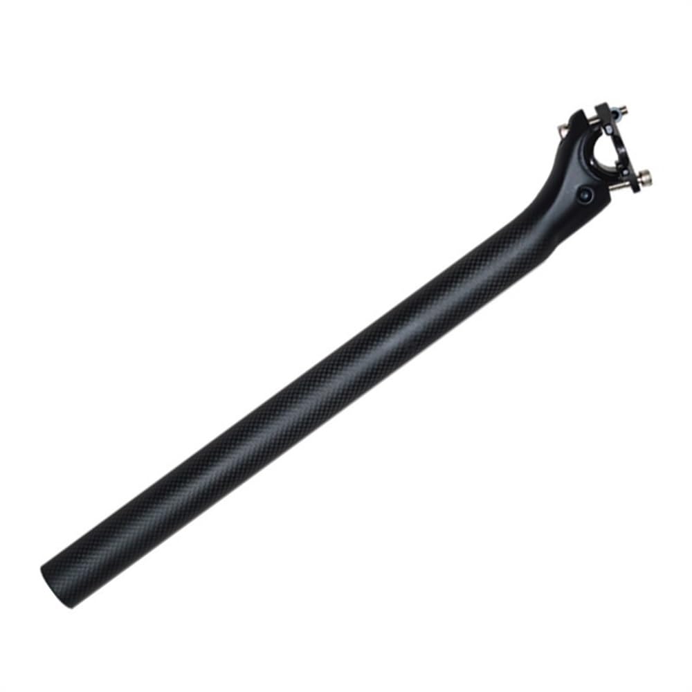 Fahrradsattelstütze Vollcarbon, MTB Rennrad Mountainbike Carbon-Sattelstütze Sattelrohr 27,2/31,6 * 350/400 mm Fahrradteile Fahrradsattelstütze (27 2 3k glänzend 400 mm)