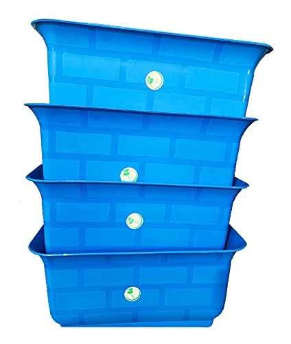 See full amazon price history chart for OSHIGREENS 100% Virgin Plastic Window 13 inches Rectangle pots Planter for Home Kitchen Gardening Set of 4, (15cm x 34cm x 16cm) (Blue) OSHIGREENS 100% Virgin Plastic Window 13 inches Rectangle pots Planter for Home Kitchen Gardening Set of 4, (15cm x 34cm x 16cm) (Blue) (B09F9VMB34) Amazon Price History, Amazon Price Tracker