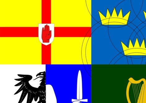 Drapeau Four Provinces 1.35m² grand format pour mât