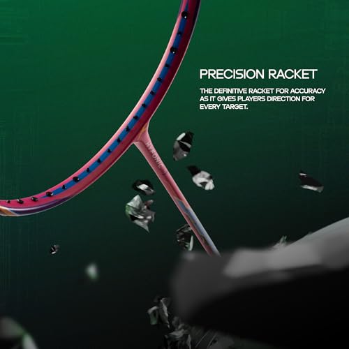 Image of Hundred Hyfonic 1 Badminton Racket (Strung) | Graphite Frame | Precision Control Racket | Balanced Feel for Accurate Shots | Max Tension 30 lbs | Full Cover Included