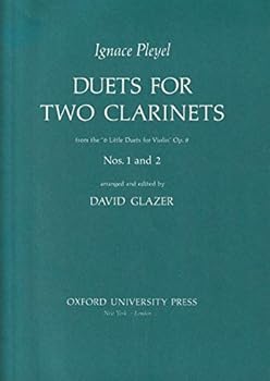 Sheet music Duets for two Clarinets ... Arranged and edited by David Glazer. [Score.] Book