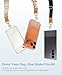 Yonlevres Phone Lanyard Crossbody Strap, Beige Cell Phone Lanyards for around the Neck Wristlet Wrist Strap Solid Color Adjustable for Keys Case Accessories Travel Essentials